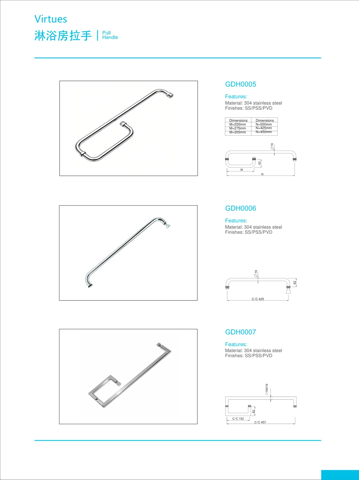 Bathroom hardware · catalogue sheet 58.1