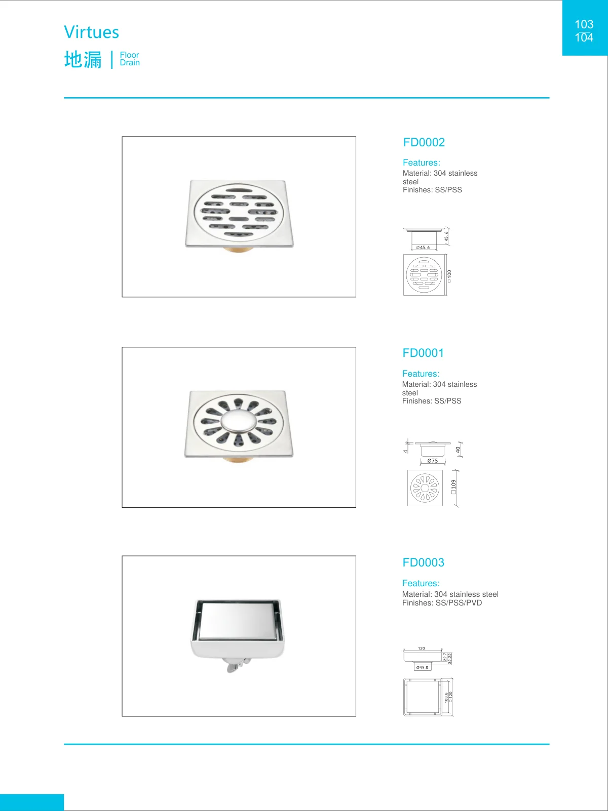 Bathroom hardware · catalogue sheet 58.2