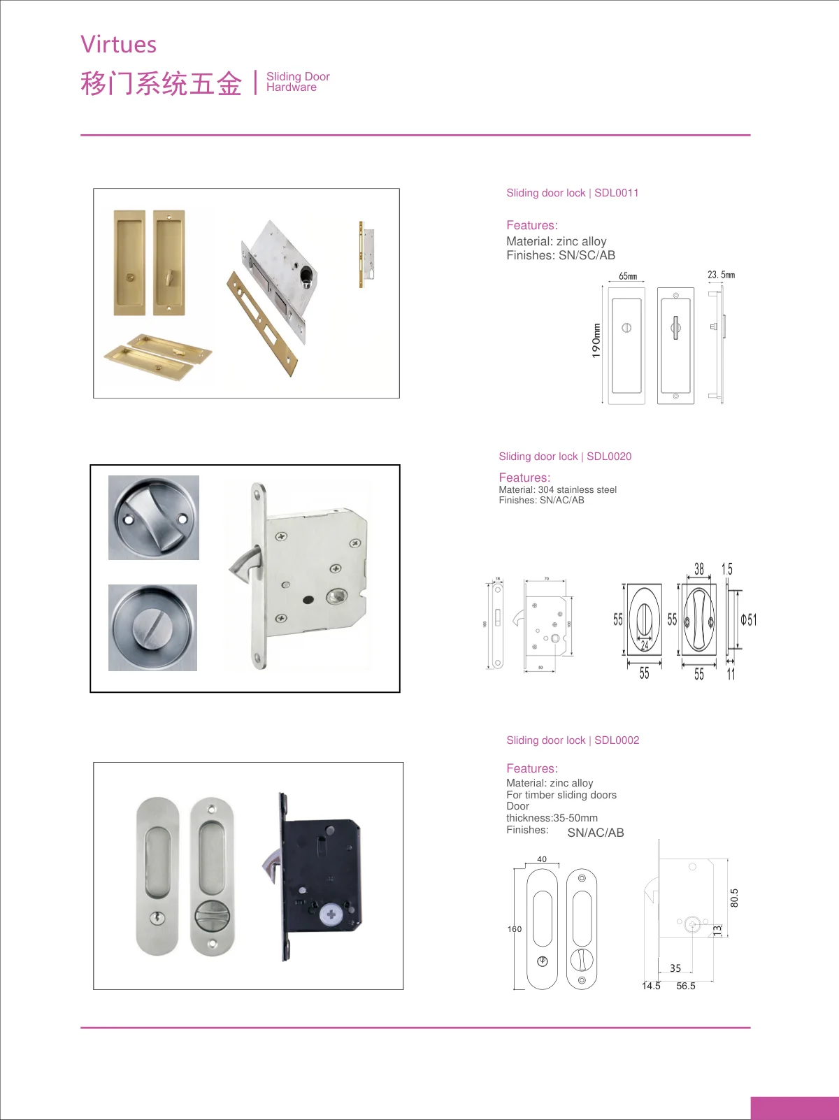 Sliding door systems · catalogue sheet 73.1